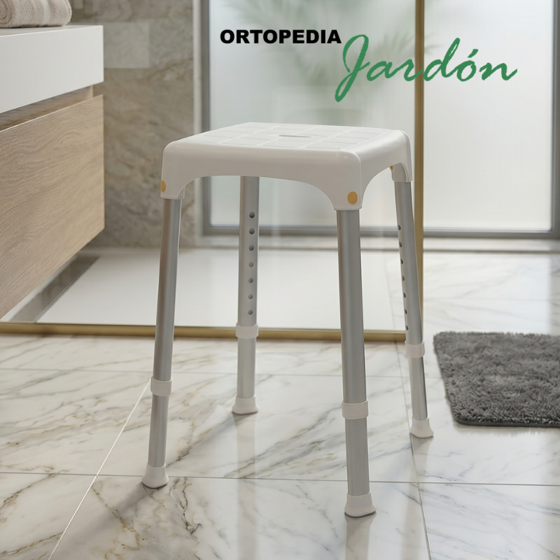 ortopedia Taburete de Ducha Regulable Portofino: Seguridad y Diseño - Imagen 1